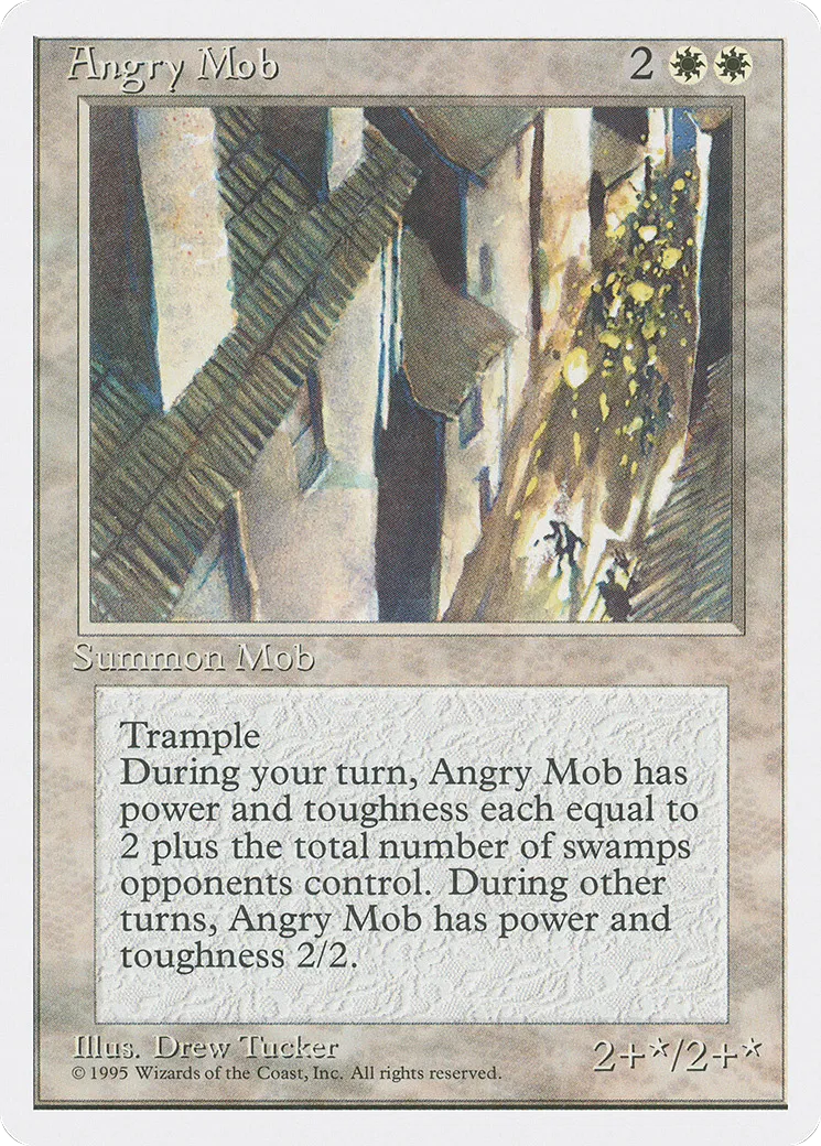 Foule en colère — Fourth Edition — Magic: The Gathering