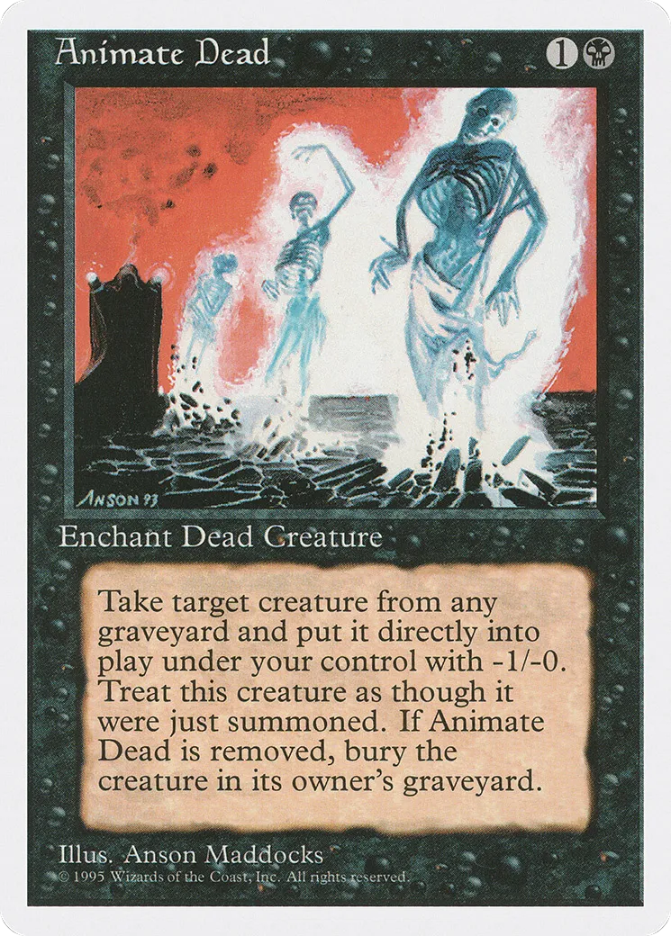 Animate Dead — Fourth Edition — Magic: The Gathering