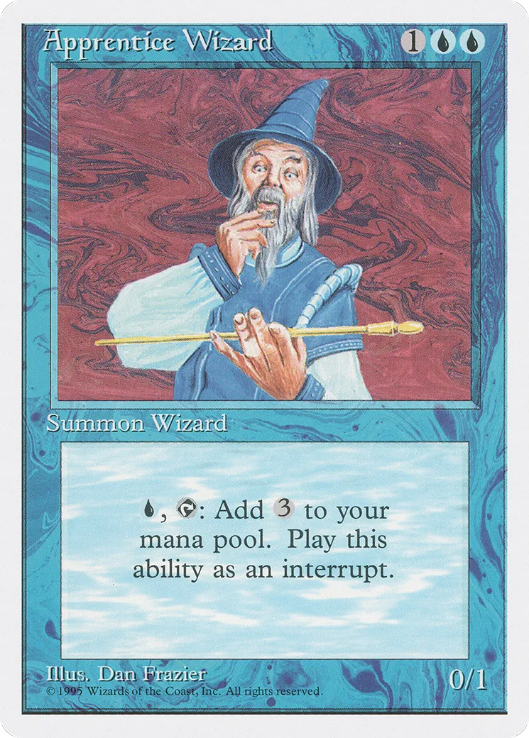 Apprenti sorcier — Fourth Edition — Magic: The Gathering