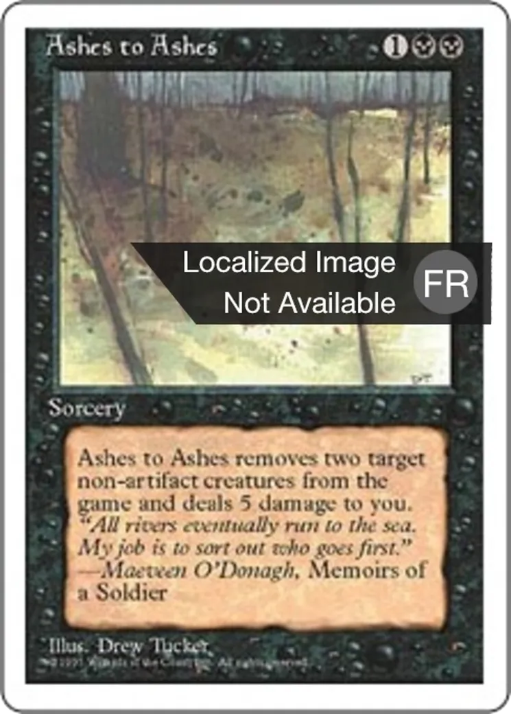 Des cendres aux cendres — Fourth Edition — Magic: The Gathering