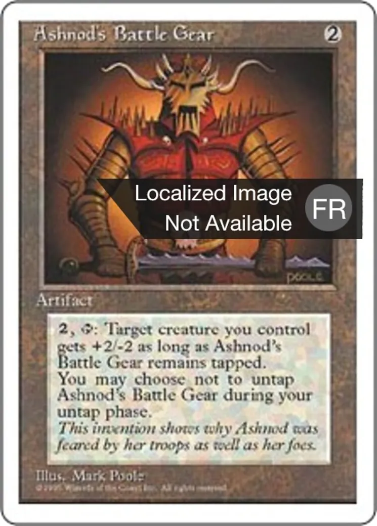 Harnais de bataille d'Ashnod — Fourth Edition — Magic: The Gathering