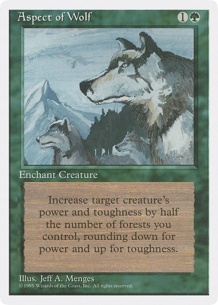 Aspect of Wolf — Fourth Edition — Magic: The Gathering