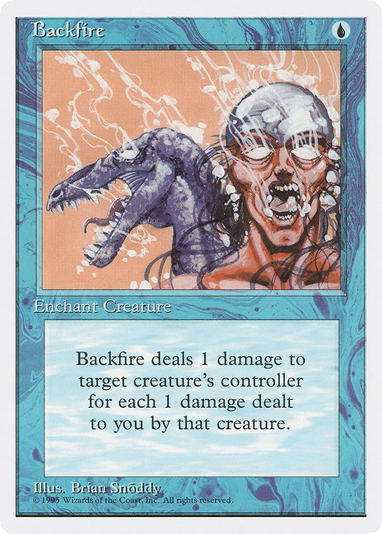 Backfire — Fourth Edition — Magic: The Gathering