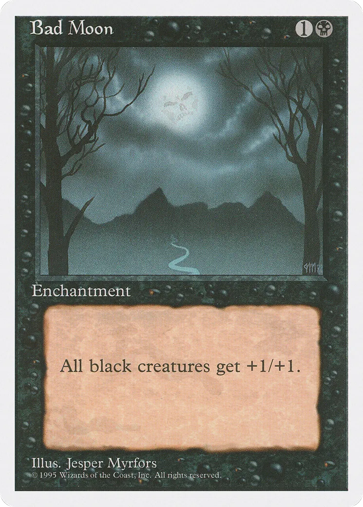 Bad Moon — Fourth Edition — Magic: The Gathering