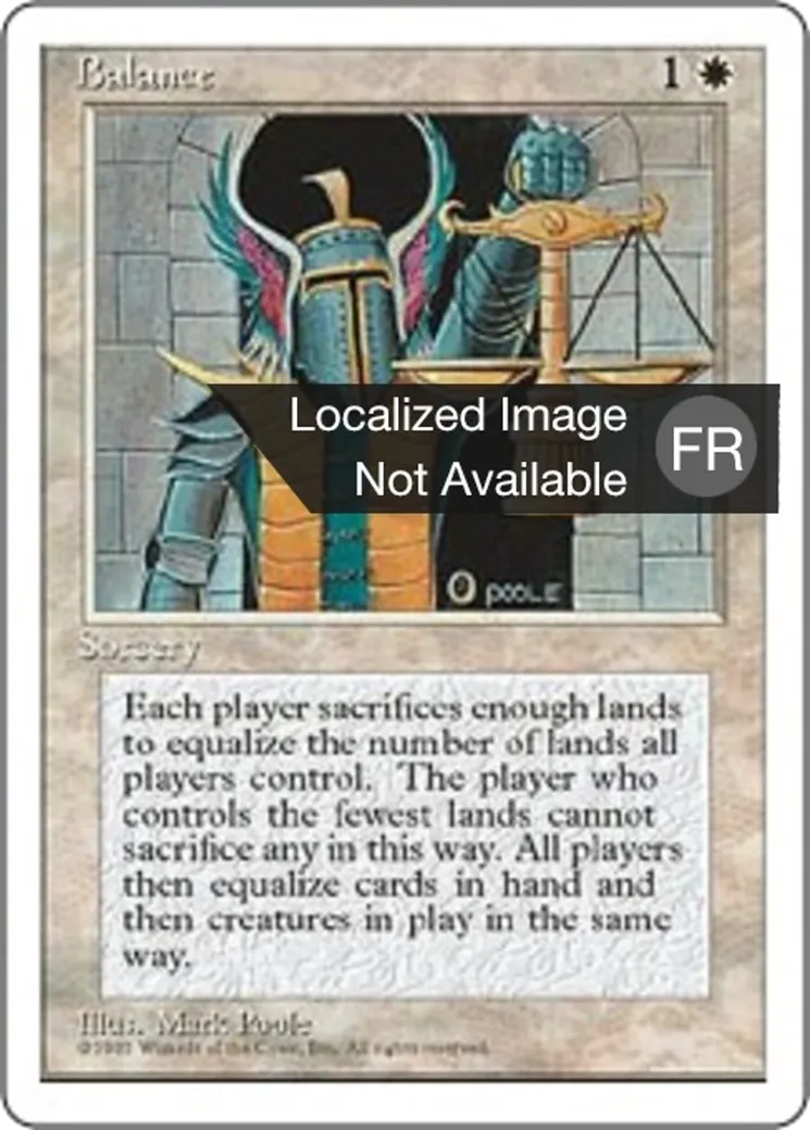 Balance — Fourth Edition — Magic: The Gathering
