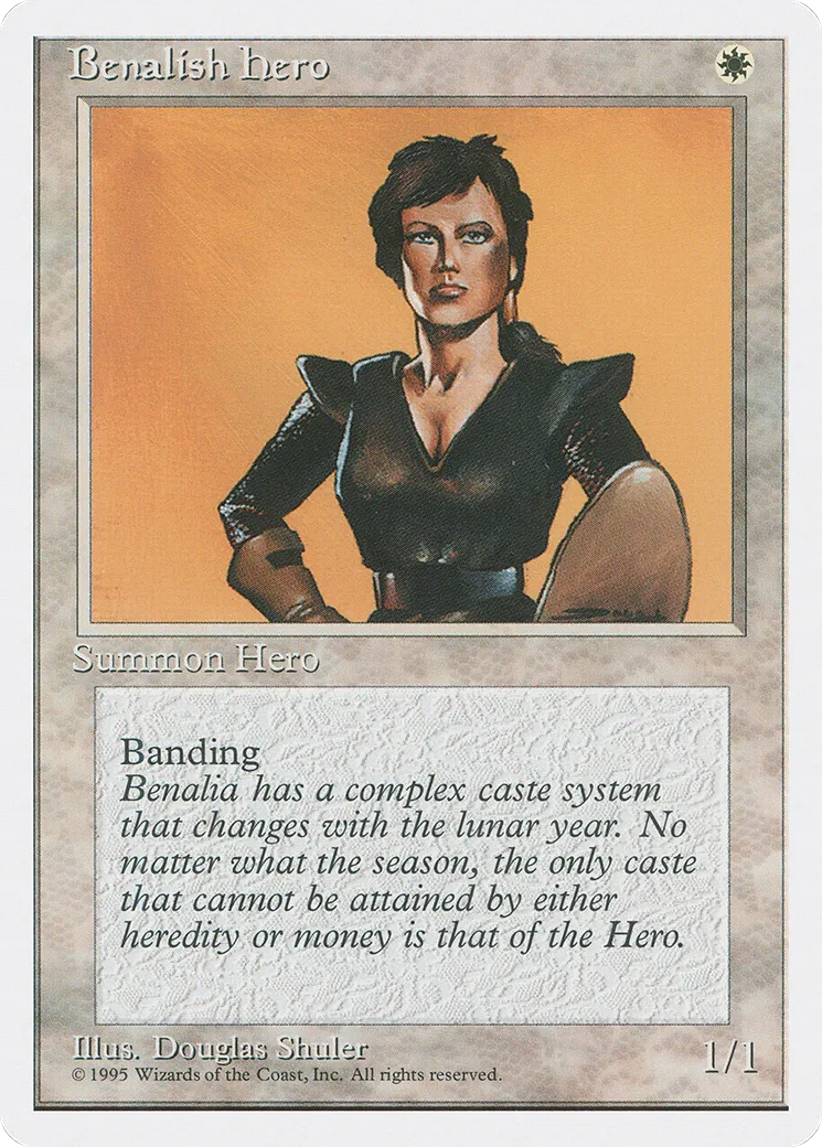 Héroïne bénaliane — Fourth Edition — Magic: The Gathering