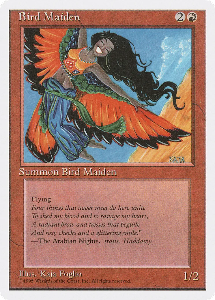 Bird Maiden — Fourth Edition — Magic: The Gathering