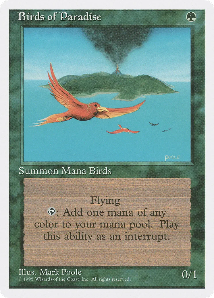Birds of Paradise — Fourth Edition — Magic: The Gathering