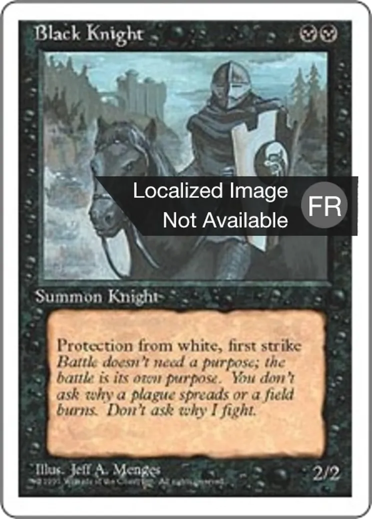 Chevalier noir — Fourth Edition — Magic: The Gathering