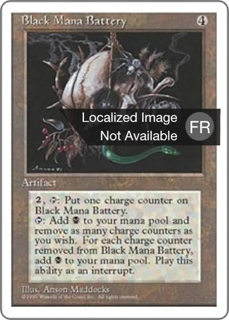 Accumulateur de mana noir — Fourth Edition — Magic: The Gathering