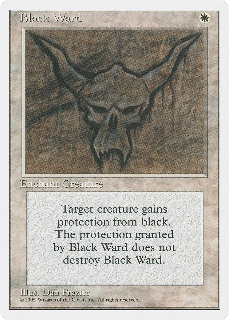 Black Ward — Fourth Edition — Magic: The Gathering