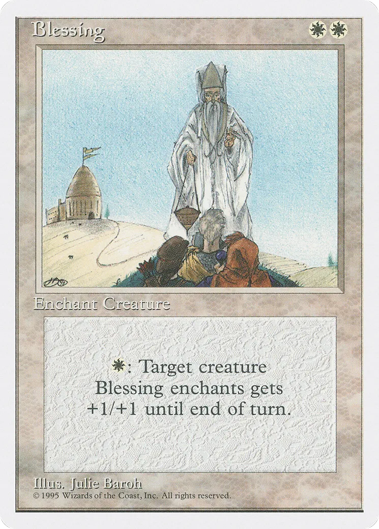 Bénédiction — Fourth Edition — Magic: The Gathering