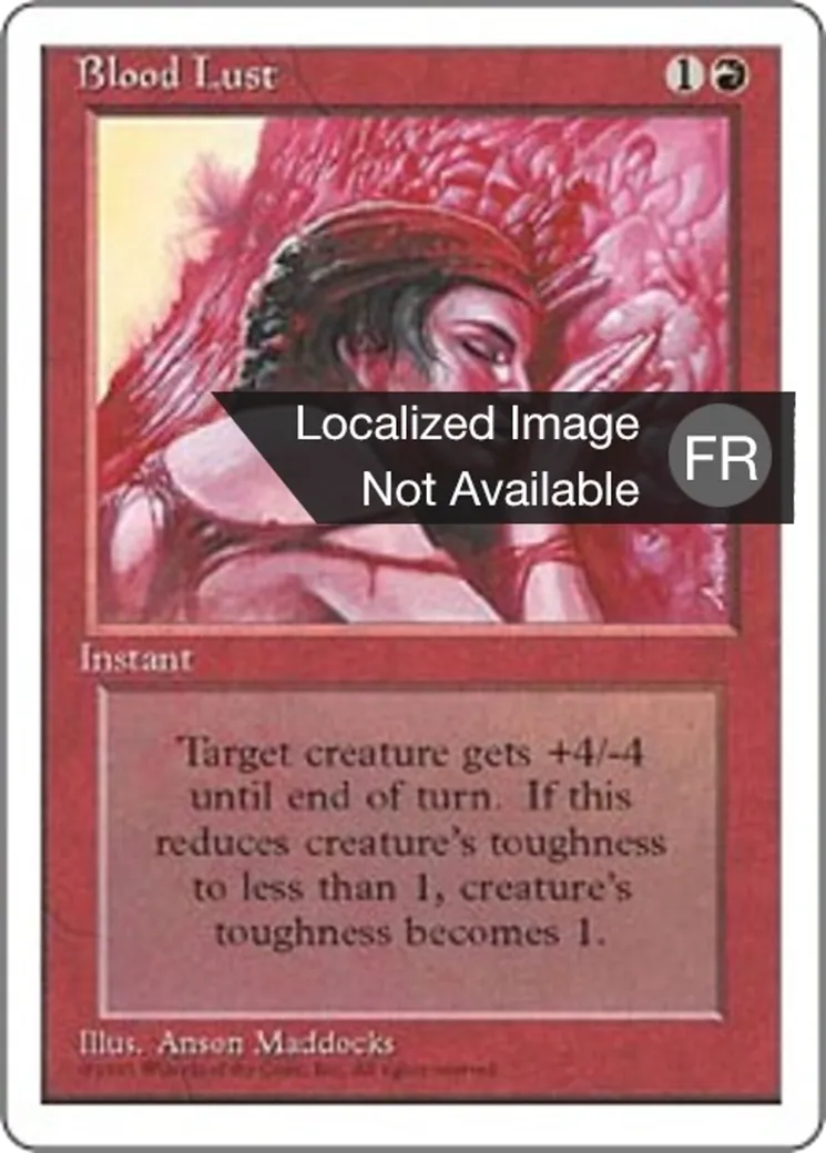 Soif de sang — Fourth Edition — Magic: The Gathering