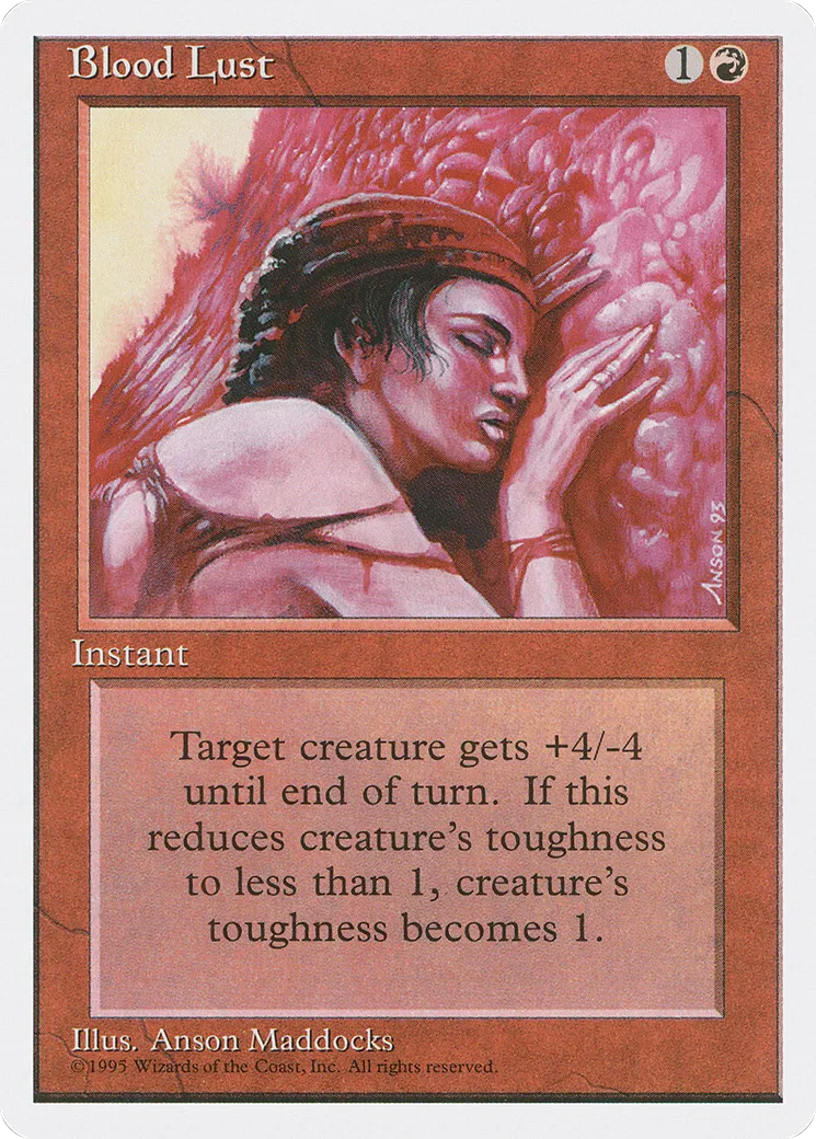Blood Lust — Fourth Edition — Magic: The Gathering