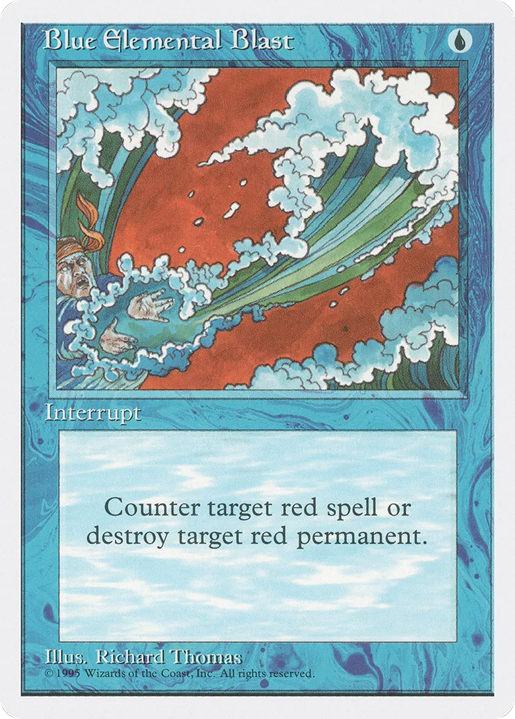 Salve élémentaire bleue — Fourth Edition — Magic: The Gathering