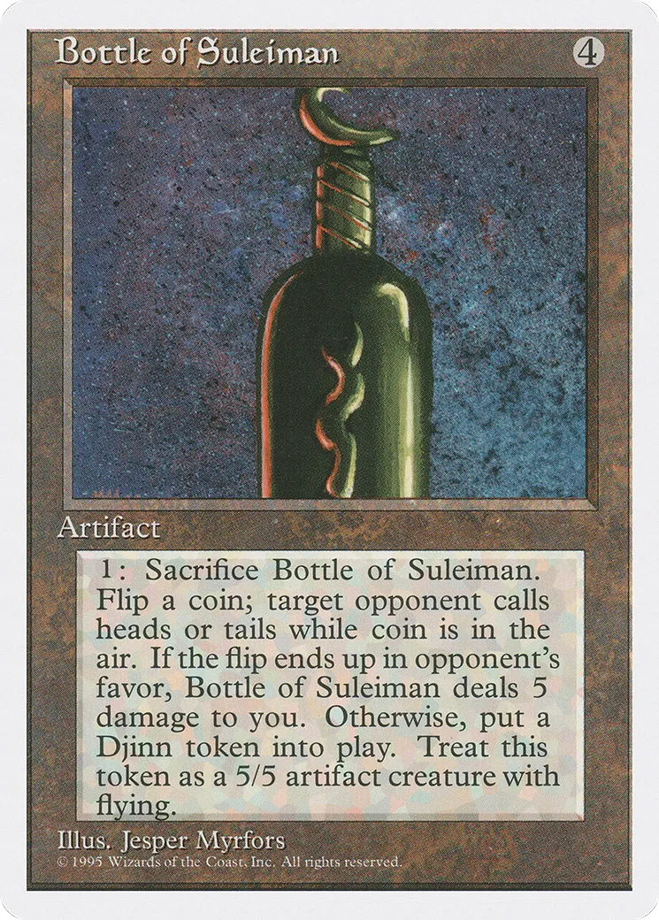 Bottle of Suleiman — Fourth Edition — Magic: The Gathering