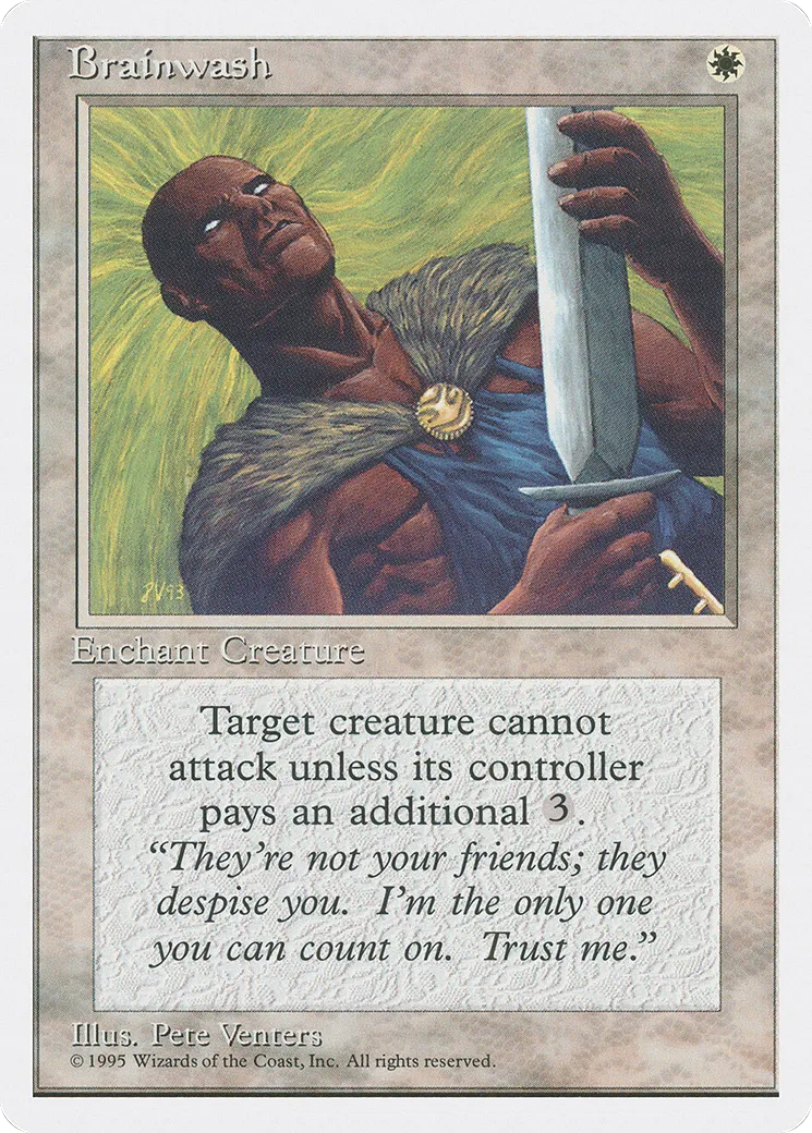 Brainwash — Fourth Edition — Magic: The Gathering