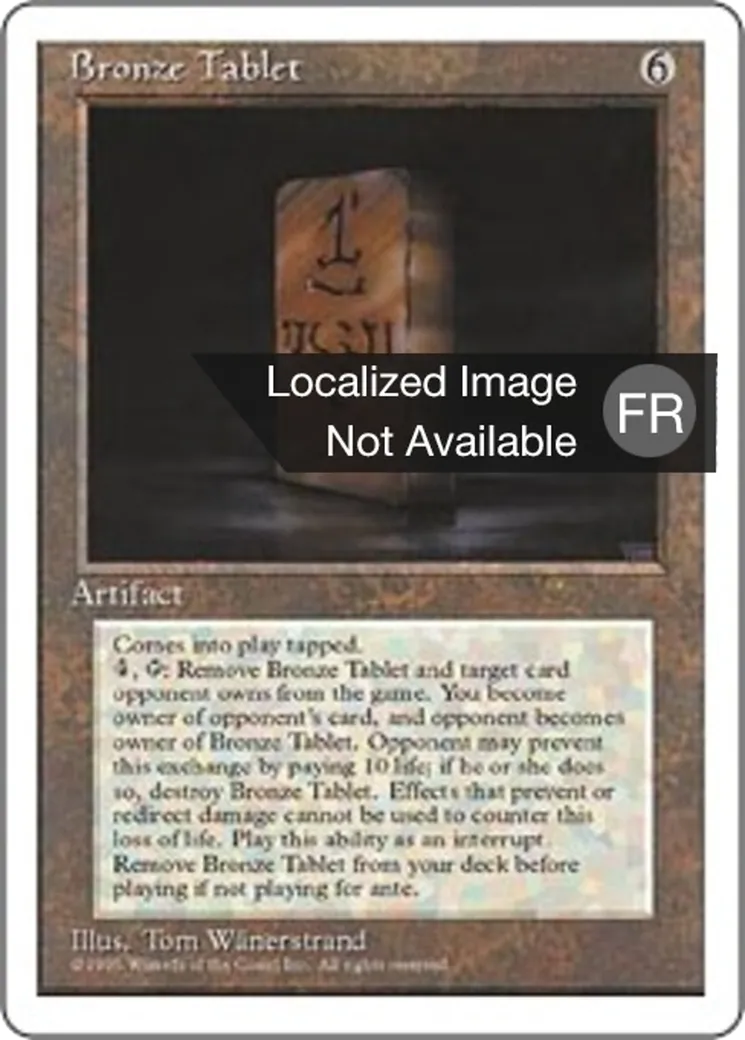 Tablette de bronze — Fourth Edition — Magic: The Gathering
