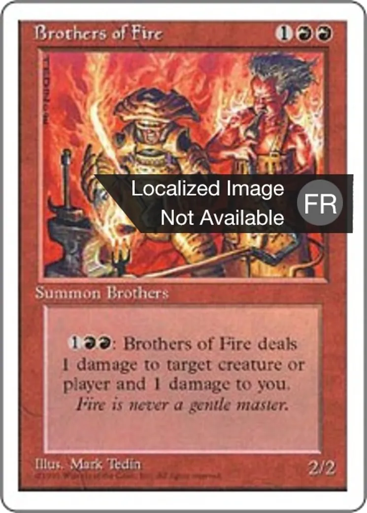 Frères de feu — Fourth Edition — Magic: The Gathering