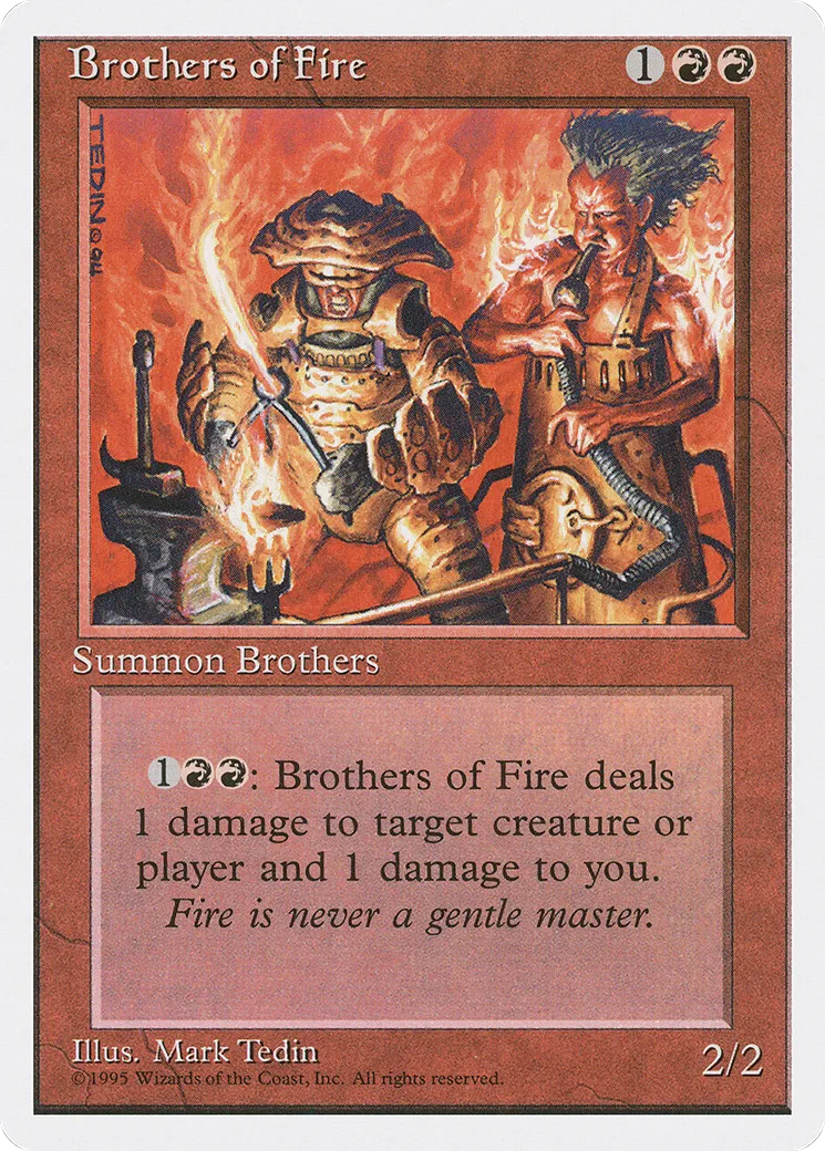 Brothers of Fire — Fourth Edition — Magic: The Gathering