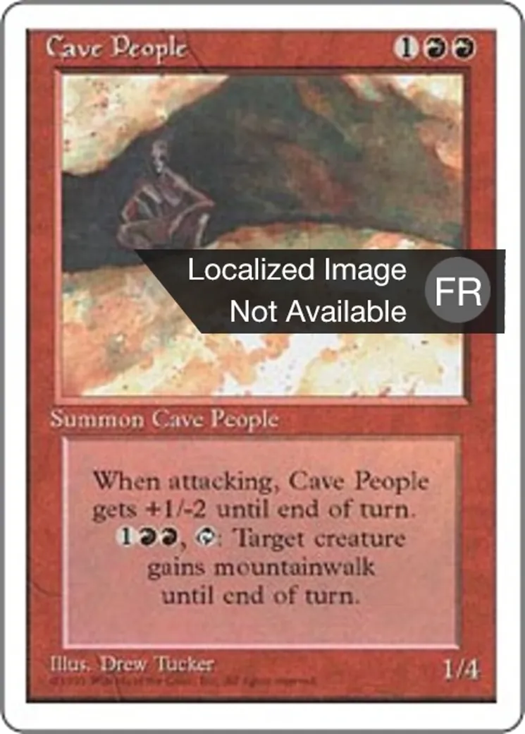 Peuple des cavernes — Fourth Edition — Magic: The Gathering