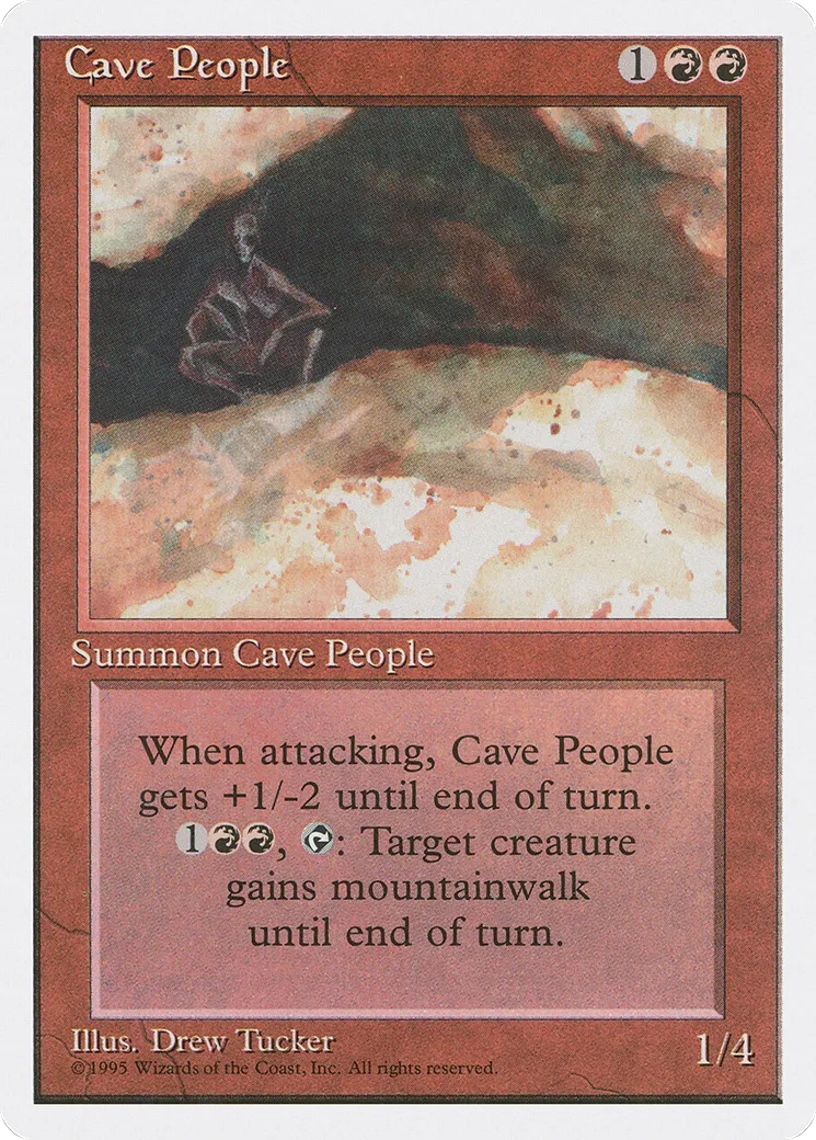 Cave People — Fourth Edition — Magic: The Gathering
