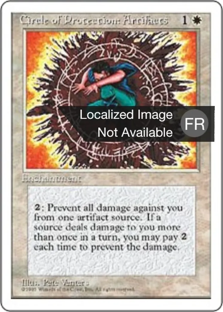 Cercle de protection : artefacts — Fourth Edition — Magic: The Gathering