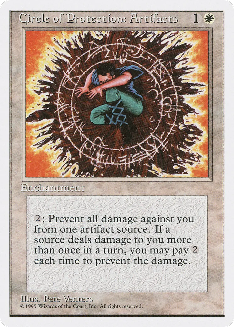 Circle of Protection: Artifacts — Fourth Edition — Magic: The Gathering