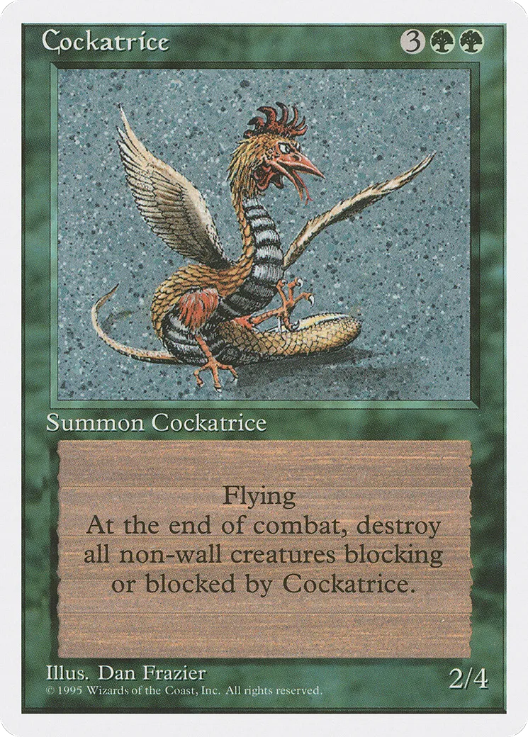 Cockatrice — Fourth Edition — Magic: The Gathering