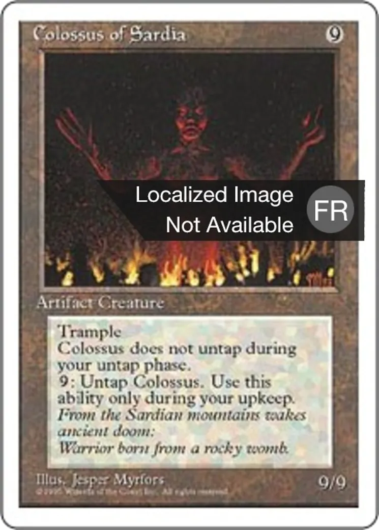 Colosse de Sardie — Fourth Edition — Magic: The Gathering