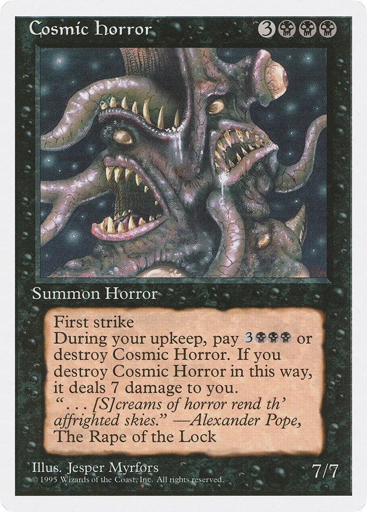 Cosmic Horror — Fourth Edition — Magic: The Gathering