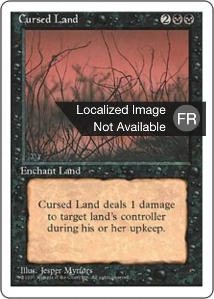 Terrain maudit — Fourth Edition — Magic: The Gathering