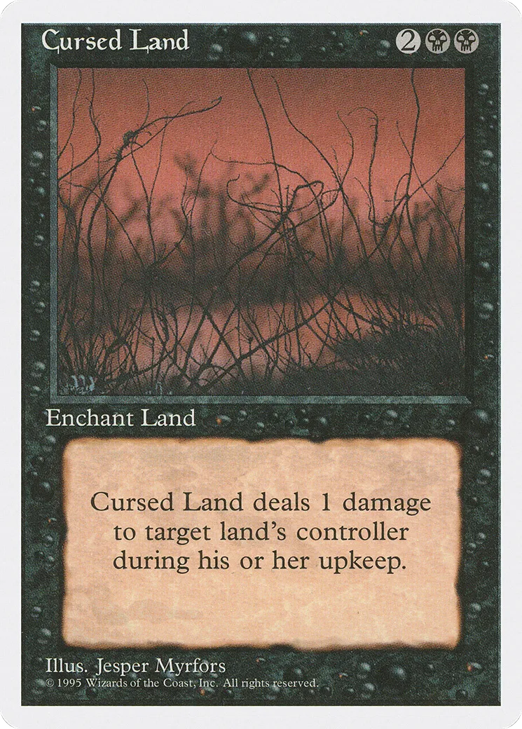 Cursed Land — Fourth Edition — Magic: The Gathering