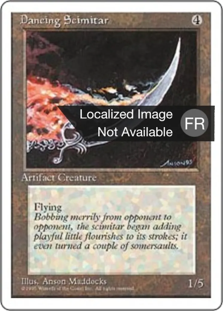 Cimeterre dansant — Fourth Edition — Magic: The Gathering