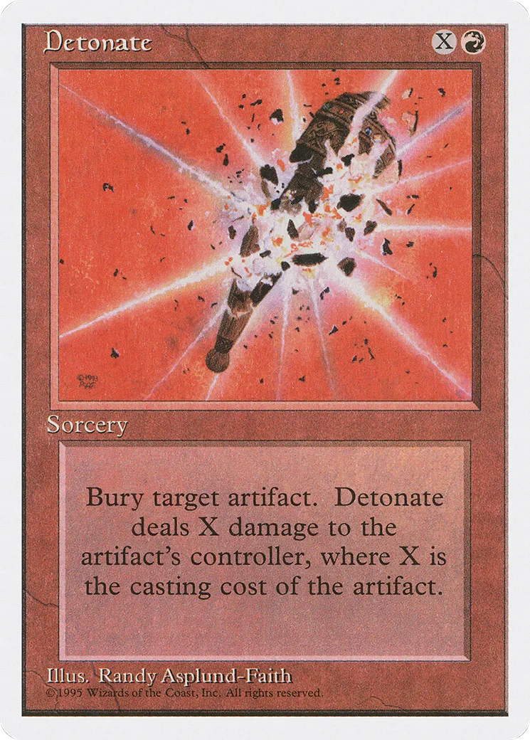 Detonate — Fourth Edition — Magic: The Gathering