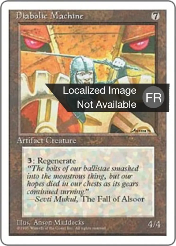 Machine diabolique — Fourth Edition — Magic: The Gathering