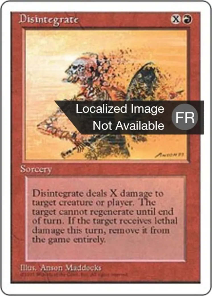 Désintégration — Fourth Edition — Magic: The Gathering