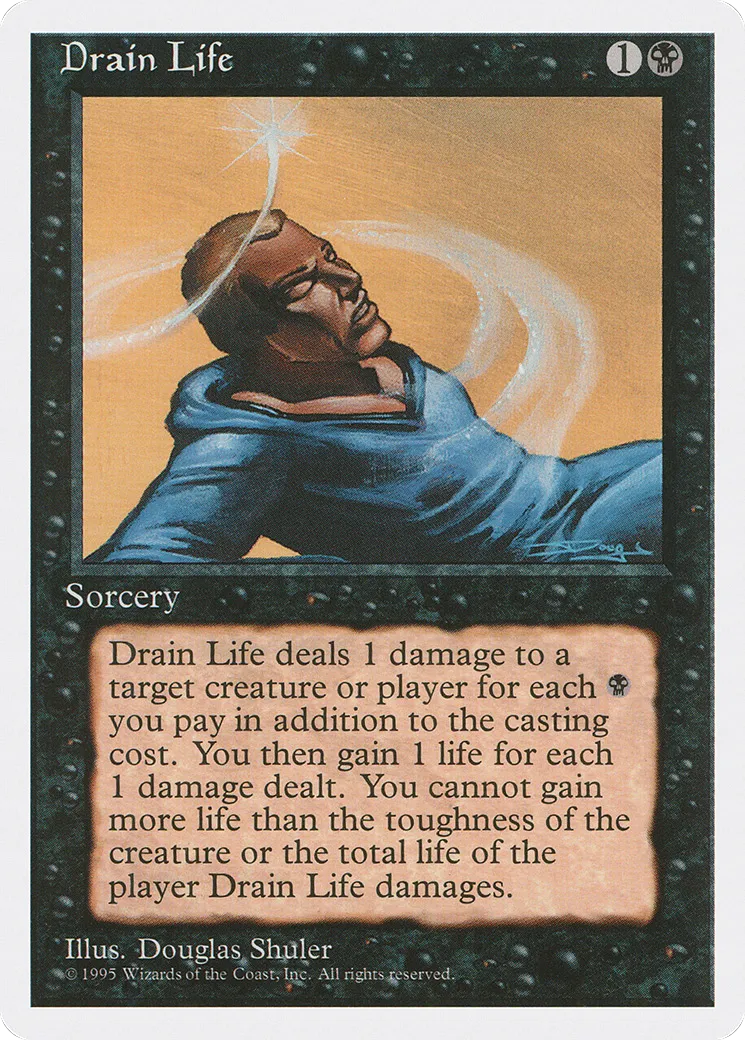 Drain de vie — Fourth Edition — Magic: The Gathering
