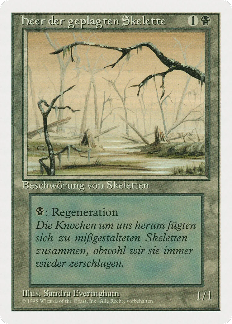 Squelettes serviles — Fourth Edition — Magic: The Gathering