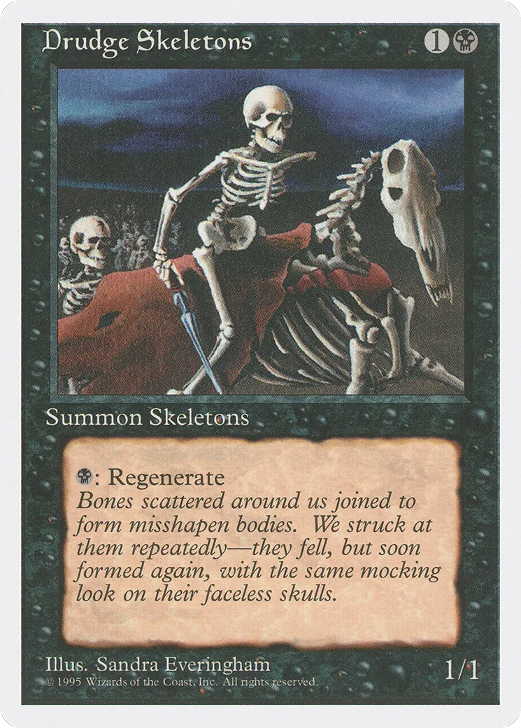Squelettes serviles — Fourth Edition — Magic: The Gathering