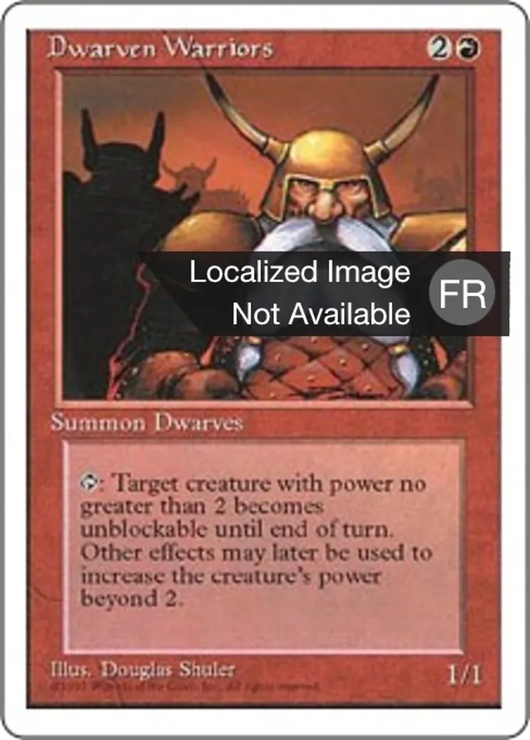 Guerriers nains — Fourth Edition — Magic: The Gathering