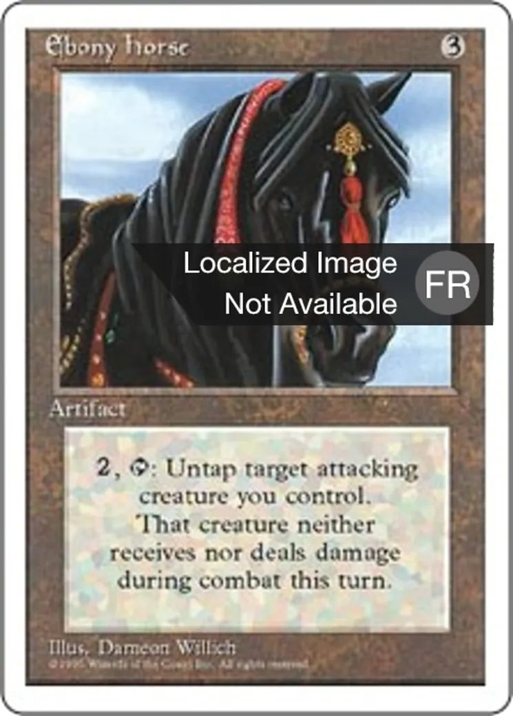 Cheval d'ébène — Fourth Edition — Magic: The Gathering