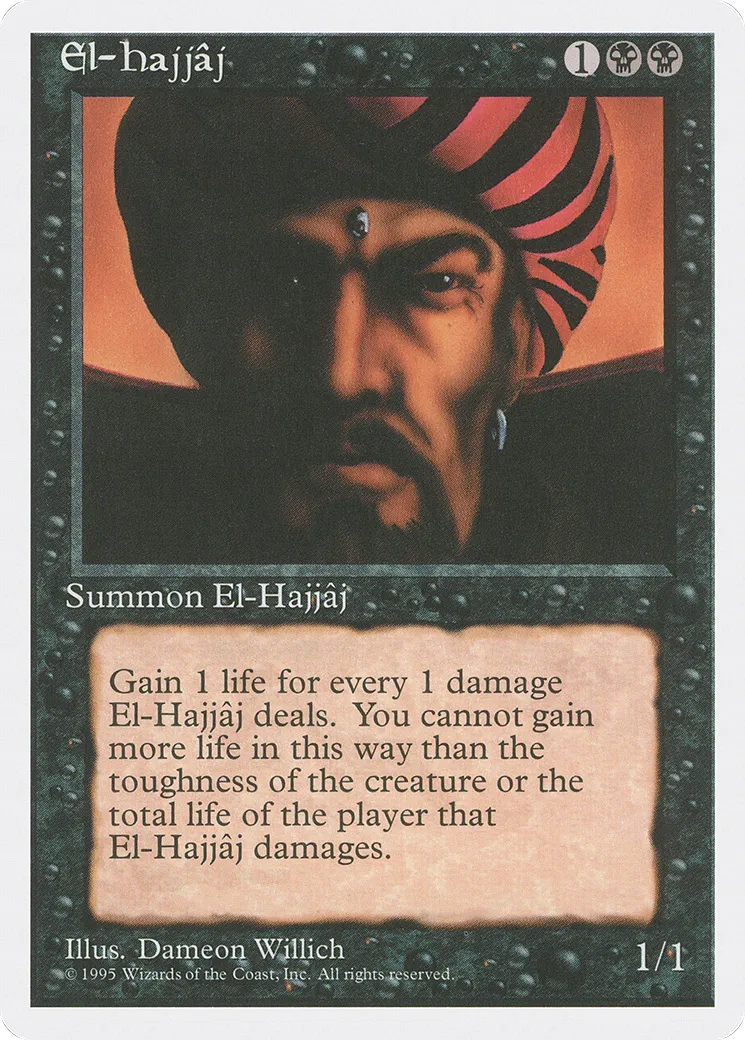 El-Hajjâj — Fourth Edition — Magic: The Gathering