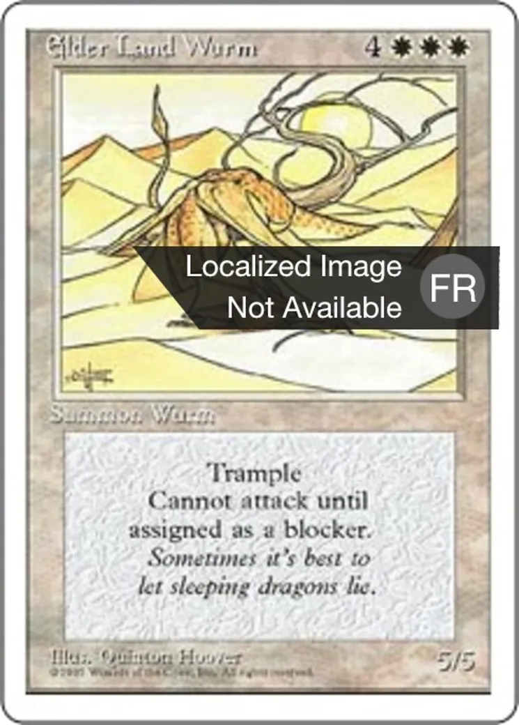 Guivre terrestre ancestrale — Fourth Edition — Magic: The Gathering