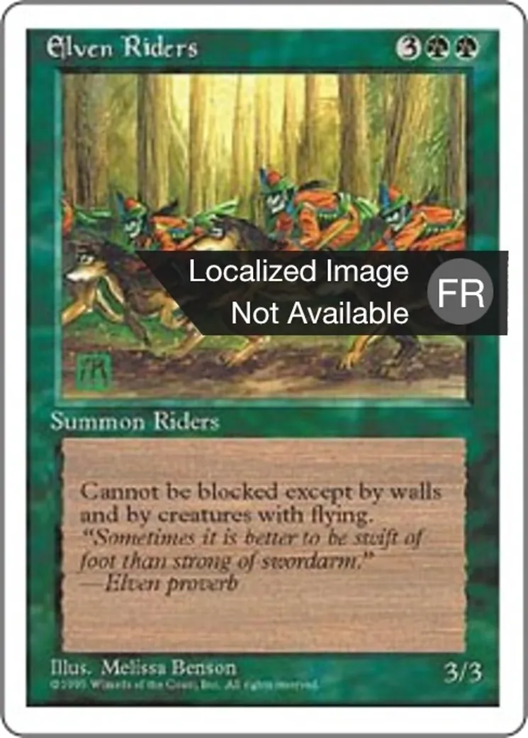 Cavaliers elfes — Fourth Edition — Magic: The Gathering
