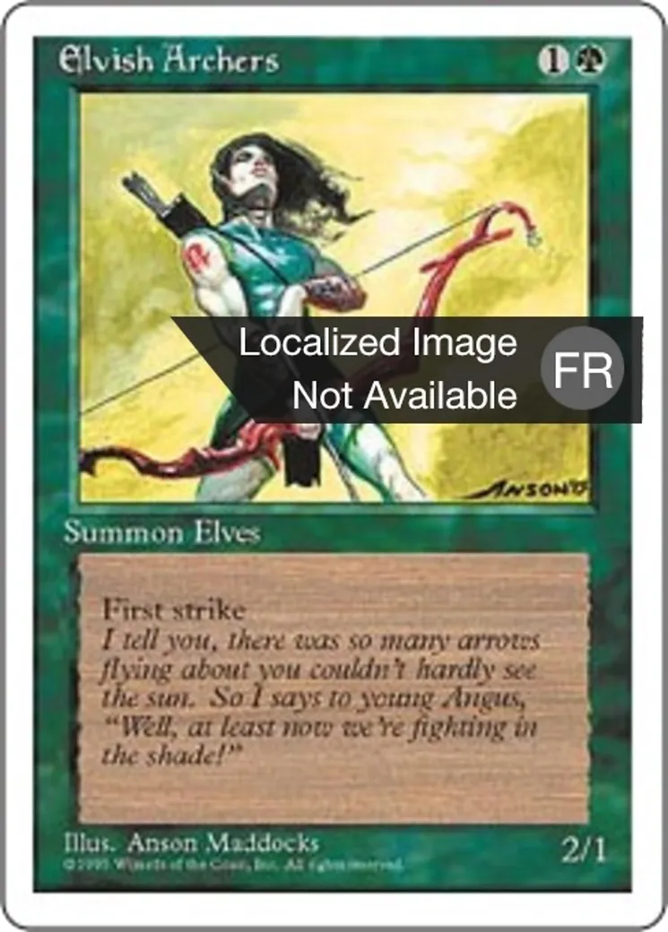 Archers elfes — Fourth Edition — Magic: The Gathering