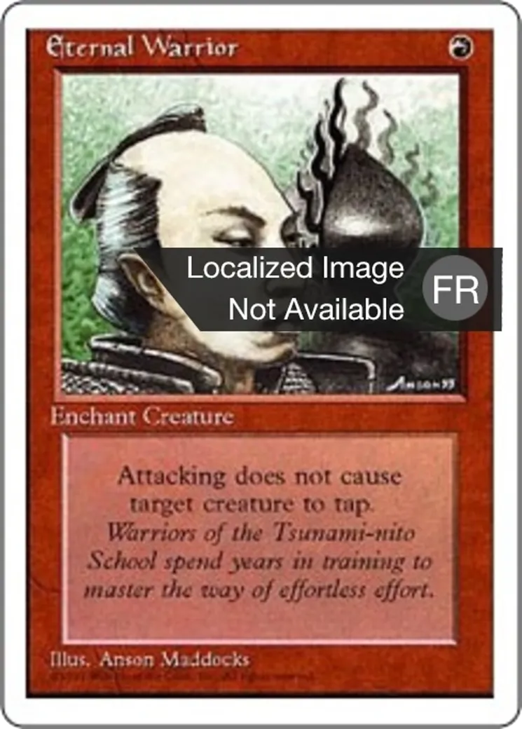 Guerrier éternel — Fourth Edition — Magic: The Gathering