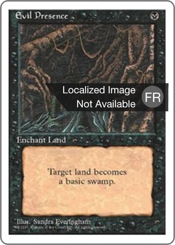 Présence malveillante — Fourth Edition — Magic: The Gathering