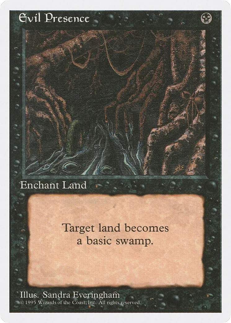 Présence malveillante — Fourth Edition — Magic: The Gathering