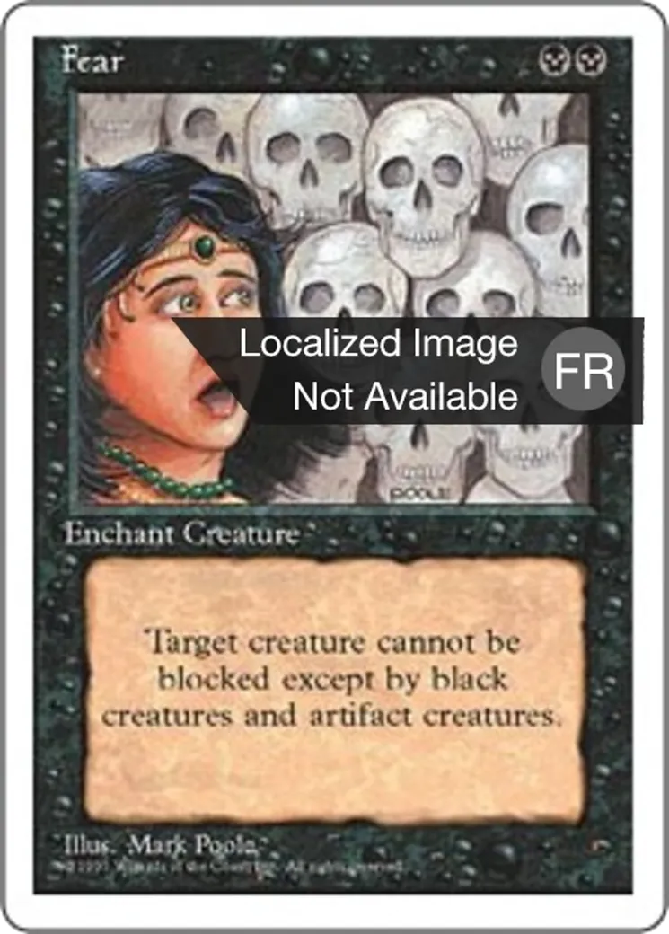 Peur — Fourth Edition — Magic: The Gathering